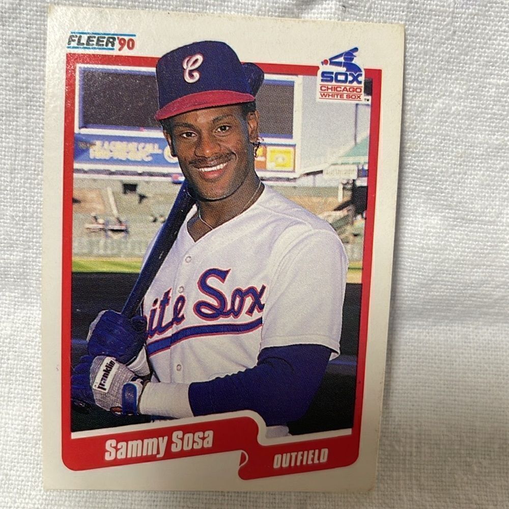 Rare 1990 Fleer Sammy Sosa Trading Card